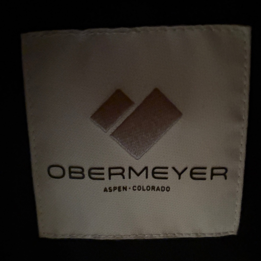 Obermeyer Black Puffer Jacket with Fur Trim - Picture 2 of 5